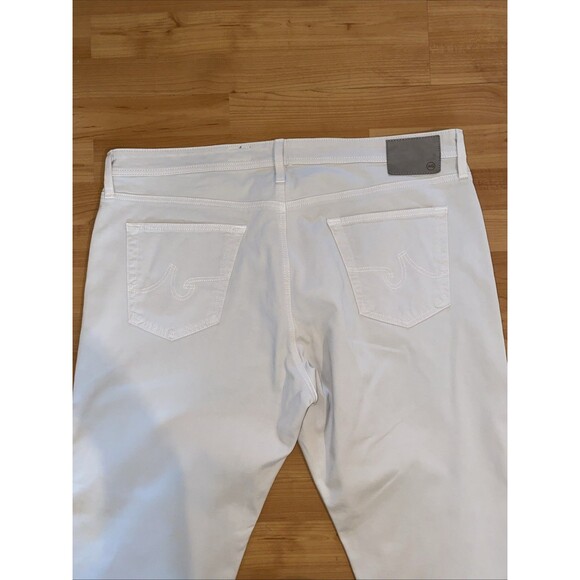 AG The Graduate Preppy Sueded Tailored Leg Men's 40x32 Natural Ivory Pants - Picture 11 of 15